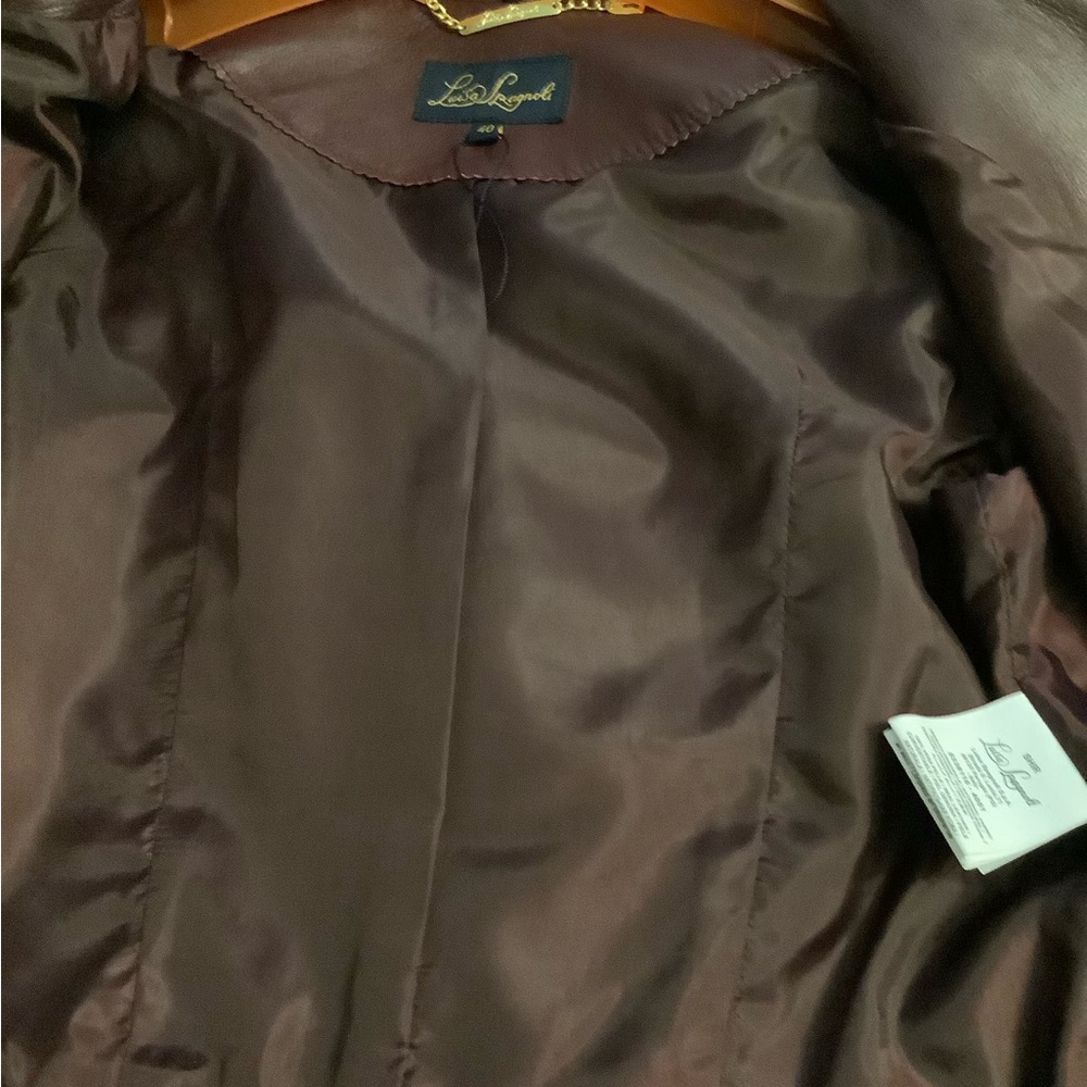 Luisa Spagnoli peplum leather jacket - Picture 4 of 4